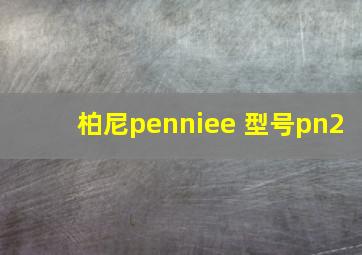 柏尼penniee 型号pn2